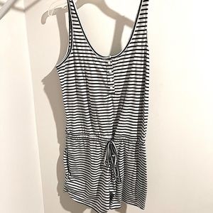Amazon black and white stripe romper